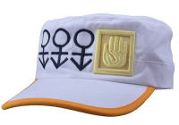 JOJOS BIZARRE ADVENTURE Kujo Jotaro White Hat Cap Cosplay Costume