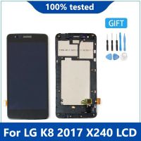 X240 LCD ต้นฉบับสำหรับ LG K8 2017 X240จอแสดงผล LCD Touch Screen Digitizer พร้อมกรอบสำหรับ LG X240 LCD 100 ทดสอบ One-to-One