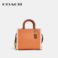 COACH กระเป๋าสะพายข้างผู้หญิงรุ่น Rogue 20 With Crochet สีส้ม CJ636 B4UC8