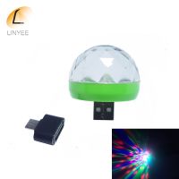 【✴COD✴】 lian400770360360 Linyee มินิ Usb ไฟดิสโก้5V Led ไฟเวที2โหมดไมโคร Usb บ้านไฟตกแต่งเพิ่มสีสันเวทีไฟเวที Ing Ktv Led Decorations