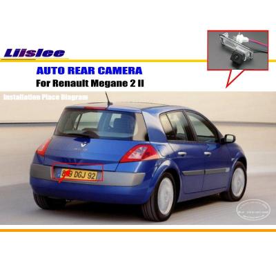 Car Rear View Camera For Renault Megane 2 II Parking Reverse Camera HD CCD RCA NTST PAL License Plate Light Camera