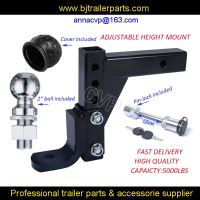 CVP 10" Adjustable height towbar hitch ball mount 5000lbs Trailer Drop for 2" Receiver trailer parts Trailer Accessories