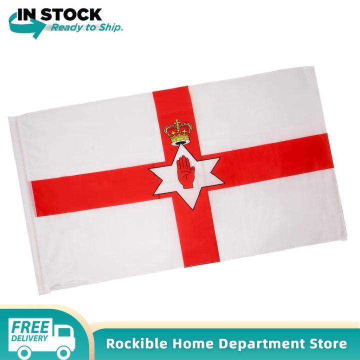 ธงประจำชาติไอร์แลนด์เหนือหินป้ายชาติ90x150ซม-5-x-3ft