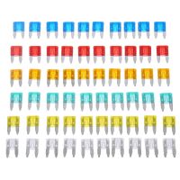 60pcs Auto Car Truck Mini Fuse Blade 5A 10A 15A 20A 25A 30A Mixed Set Kit MGO3  Car Styling Cars Safety Blade Fuses Accessories Fuses Accessories