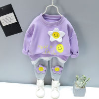 New Spring Toddler Clothing Cotton Suit Children Girls Girls Cartoon T-shirt Sports Pants 2Pcsset Kids Clothes Baby Tracksuits