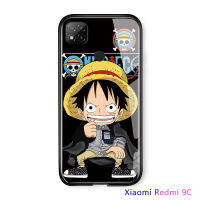 Hontinga เคสโทรศัพท์ Xiaomi Redmi 10A สำหรับชายหญิง,เคสมือถือกันกระแทกขอบนิ่มเคสอะนิเมะเงาด้านหลังเป็นกระจกนิรภัยกันกระแทก