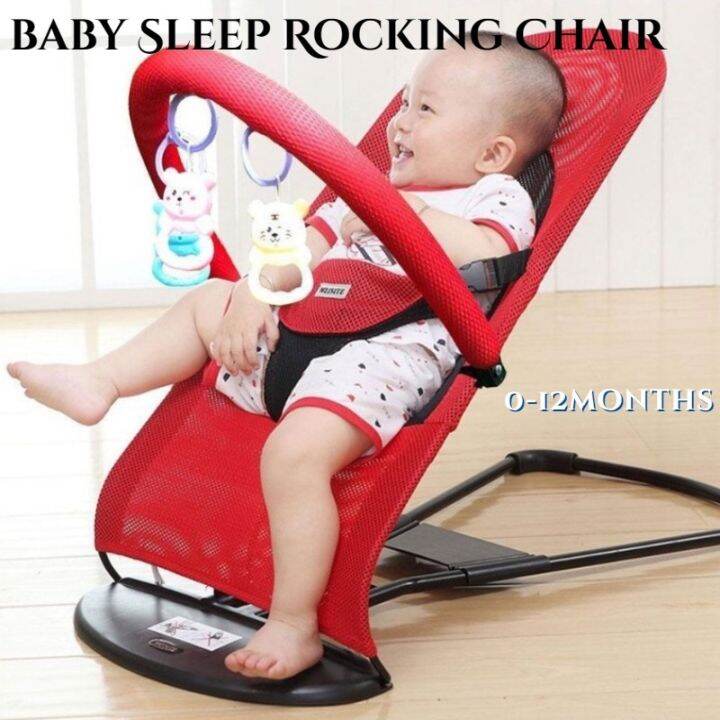 Baby Rocking Chair Multifunctional Toddler Chair Baby Bouncing Chair Safety Balanced Rocking