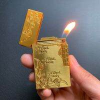 【CW】 Fashon Sound Grinding Gas Lighters Men Metal Inflatable Butane Best
