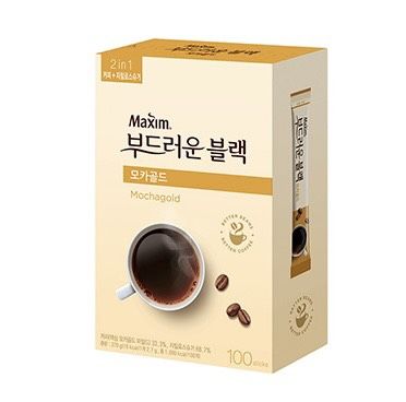 กาแฟเกาหลี maxim mocha gold black mix กาแฟสุดฮิต อร่อย หอม กลมกล่มจากเกาหลี  (100T=1box)