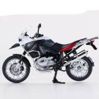 1/9 BMW R1200GS โมเดลรถมอเตอร์ไซค์ข้ามประเทศ Diecasts จำลองถนนจำลองการแข่งขันรถจักรยานยนต์คอลเลกชันที่มีวงเล็บ