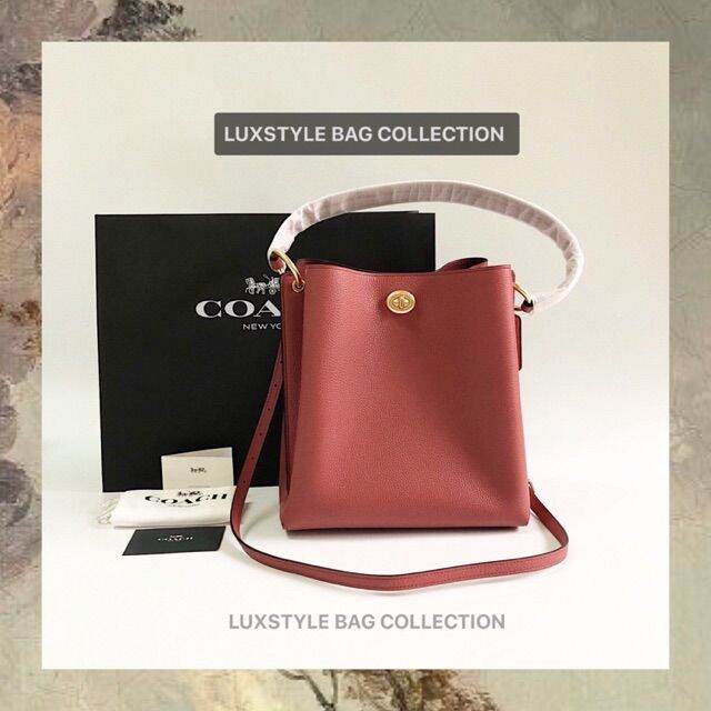 From USA Authentic Original COACH Charlie Bucket Leather Bag Crossbody