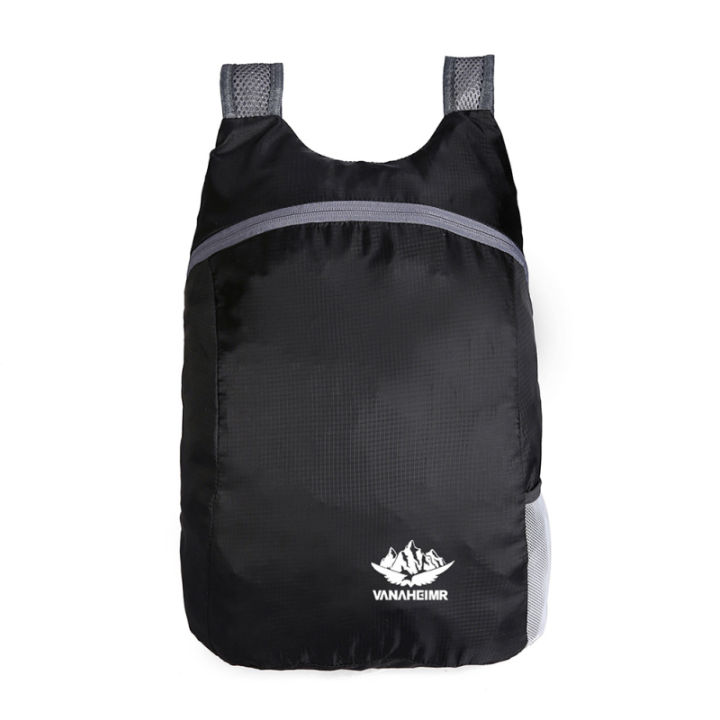 zp-กระเป๋าสะพายหลังกีฬาพับได้น้ำหนักเบากันน้ำพับกระเป๋าเก็บของสำหรับผู้หญิงผู้ชายเดินทางเดินป่ากลางแจ้ง