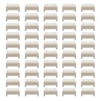 HVJ-50pcs Miner Connector 2x9p Male Socket Straight Pin Double Row Buckle For Asic Miner Antminer S9 S9j S9k L3 Z9mini Z11