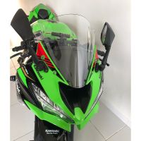 กระจกบังลม2019 2020 2021 2022 Kawasaki Ninja 636 ZX-6R ZX 6R จอ ZX636กระจกบังลมแบบฟองคู่สีดำ