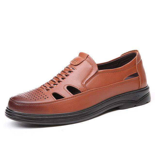 ขายดีที่สุด-ioztt2023-men-sandals-hollow-non-slip-soft-lighted-breathable-all-match-classic-wearable-fashion-leather