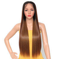 30 Inch Middle T Part 13*4*1 Lace Front Wigs Long Straight Hair Heat Resistant Synthetic Hair Lace Wig for Women Daily Use2023