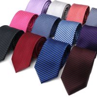 {Men S Tie} 54สีสำหรับผู้ชายใหม่39; S เนคไทลายทางลายจุดสีทึบคลาสสิก7ซม./6ซม. เครื่องประดับเนคไทผ้าแจ็คการ์ดผ้าผูกสวมใส่ทุกวันของขวัญงานแต่งงาน