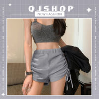 QJshop กางเกงผู้หญิงสไตล์เกาหลี กางเกงขาสั้นลำลอง? รูดข้างเข้ารูปสุดเซ็กซี่ สีสวยละมุน ใส่ออกกำลังกายก็ได้ ใส่เที่ยวก็ดีย์ เริ่ดนะ?