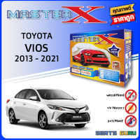 ผ้าคลุมรถ ส่งฟรีTOYOTA VIOS 2013-2021 ตรงรุ่น กล่อง MASTER-X ผ้า HI-PVC อย่างดีหนาพิเศษ ป้องกันแดด ป้องกันฝน ป้องกันฝุ่น