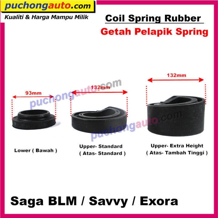 Rear Coil Spring Rubber Getah Pelapik Spring Belakang For Proton Saga
