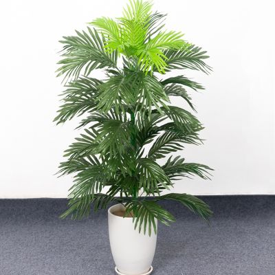 90cm Tropical Palm Tree Large Artificial Plants Fake Monstera Silk Palm Leafs Big Coconut Tree Without Pot For Home Garden Decor