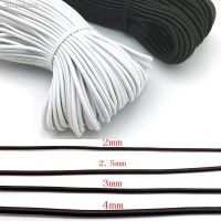 ◑¤❡ Wholesale 1mm 2mm 3mm 4mm White Black Thin Round Elastic Bands Elastic Rope Tape Cord Wedding for DIY Sewing Clothes Accessories