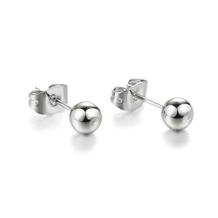 double-fair-simple-little-metal-ball-stud-earrings-for-women-men-daily-classic-rose-gold-color-ear-jewelry-wholesale-dfe445m