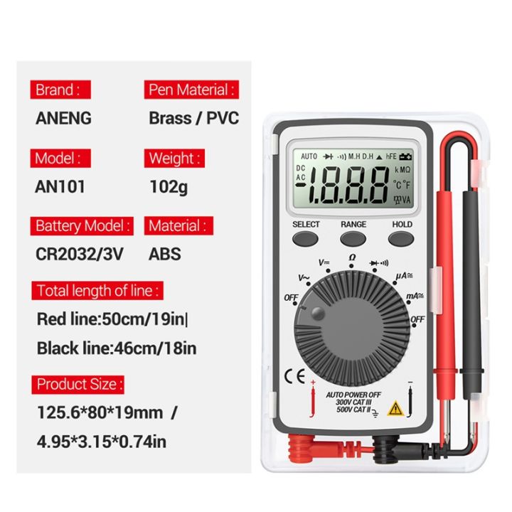 aneng-an101-mini-digital-multimeter-multimetro-tester-dc-ac-voltage-current-lcr-meter-pocket-professional-testers