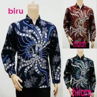 Long Sleeve Male Batik Shirt