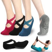 【YD】 Breathable Socks Silicone Non-Slip Bandage Pilates Ladies Ballet Workout Cotton