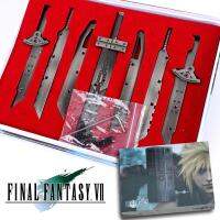 Final Fantasy FF VII แบบจำลอง เปิดตำนานไฟนอลแฟนตาซี ดาบยักษ์ของคลาวด์ Cloud 7 เล่ม มินิ วัสดุโลหะผสม