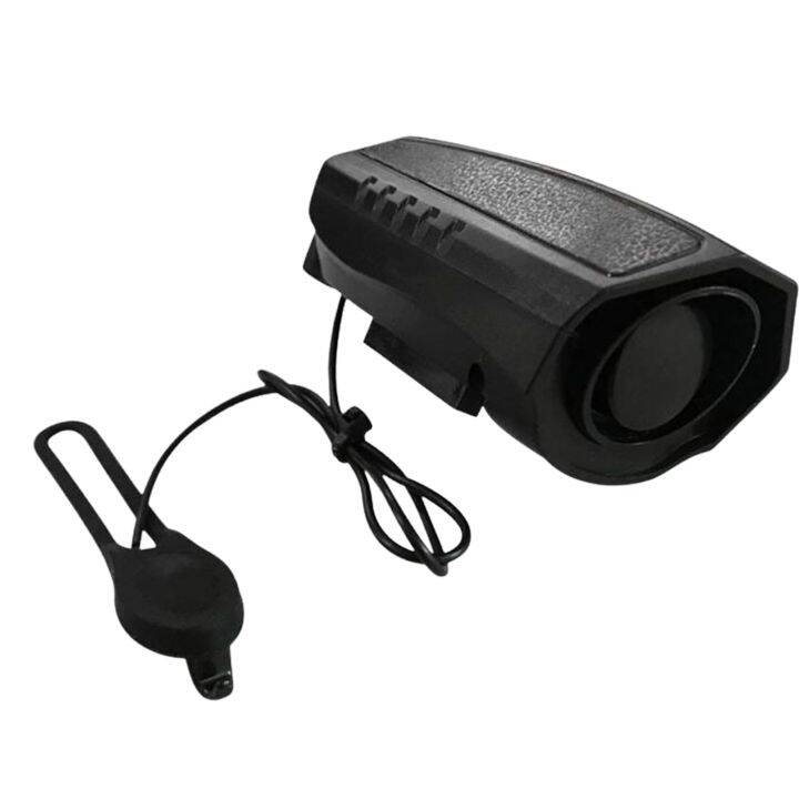Electric Bike Horns Life Grade Waterproof Bicycle Horns Battery Powered 126dB Loud Black Bicycle