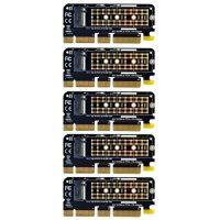 5ชิ้น M.2อะแดปเตอร์ Nvme M.2 M2 Pcie ไป Nvme อะแดปเตอร์ M2 Pci Express X16 X8 X4การ์ดขยาย Pci M.2 Pci