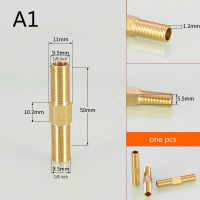 Brass pipe Fittings 1/8 inch 1/4 inch Double Male Thread Copper joints Water Pipe Connector Lengthen Connection Adapter