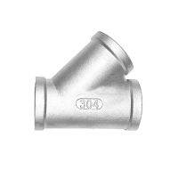 1/4 quot; 3/8 quot; 1/2 quot; 3/4 quot; 1 quot; 1-1/4 quot; 1-1/2 quot; BSP Female Thread Oblique Tee Type 3 Three Way 304 Stainless Steel Pipe Fitting Connector