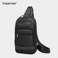 TOP☆Tigernu Mens Oxford Waterproof Crossbody Bag Travel Chest Bag Casual 7.9" iPad Shoulder Bag Men College Sling Bags Retro Series 8183