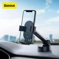 Baseus Universal Car Phone Holder Suction Base Gravity Phone Mount Automatic Locking Stand in Car Retractable Phone Holder