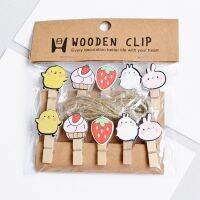 10pcs 35x7mm DIY Animal Lovely Wood Clothes Pegs Clothespin Clips Office Party Decoration Accessories Photo Hanging Pegs Clips Pins Tacks