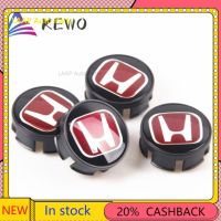 NEW 4PCS Badge Red Wheel Center Hub Cap Rim Cover Emblem Sticker For Honda Car