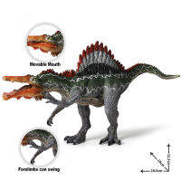 28ซม. Morocco Spinosaurus ชนิดปากต่อปากสามารถเคลื่อนย้ายได้ตุ๊กตาขยับแขนขาได้ไดโนเสาร์จูราสสิกเวิลด์ของเล่นตกแต่งตุ๊กตาสัตว์โมเดลของเล่นสำหรับเด็กผู้ชาย