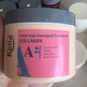 Kem hấp dầu ủ tóc dưỡng tóc nhuộm, hư tổn, chẻ ngọn Kella Collagen A+ ủ tóc phục hồi tạo sự óng mượt mềm mài hơn 200ml (Tặng nón trùm tóc)