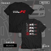 เสื้อยืดคุณภาพดี เสื้อยืด เสื้อยืด พิมพ์ลายรถยนต์ Honda Civic Type R EK FD FC Turbo JDM THDM ANYTEE_07