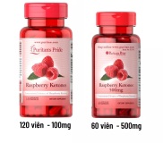 Hàng Mỹ Viên uống giảm cân, giảm mỡ Puritan Raspberry chính hãng