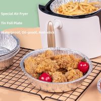 Baking Tray Disposable Tin Foil Pad Barbecue Box Baking Aluminum Foil Bowl Pizza Household Tin Foil Plate Air Fryer Accessories Baking Trays  Pans