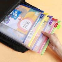 1PC Nylon Mesh File Folders Bag for Students Book Bag Zipper Stationery Pens Storage Bag School Office Supplies Random Color