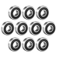 10pcs Ball Bearings 6000 6001 606 607 608 609-2RS Double Sealed High Carbon Steel Z1 for Industrial Equipment