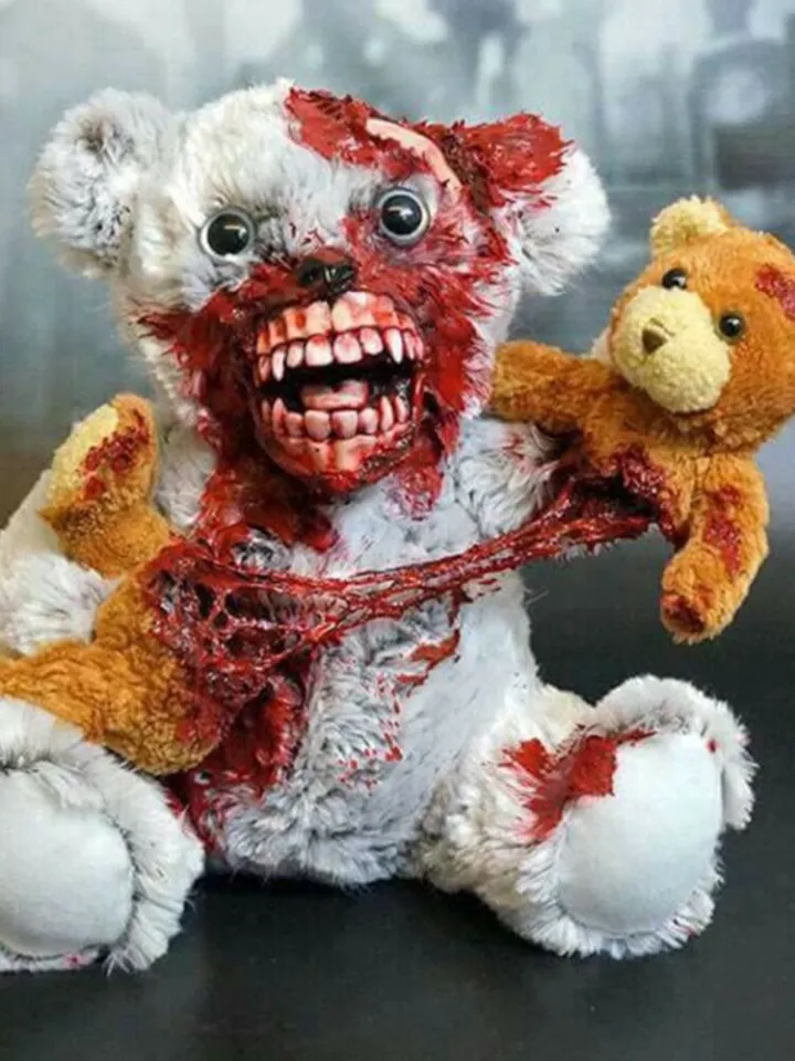 bloody teddy bear