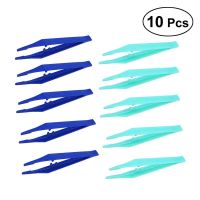 【cw】 WINOMO 10pcs Plastic Beads Small Disposable Tools Forceps Crafts Jewelry Making Color 1