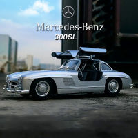 WELLY 1:24 -Benz 300SL อัลลอยรถรุ่น D Iecasts และของเล่นยานพาหนะเก็บรถของเล่นเด็กของขวัญวันเกิด