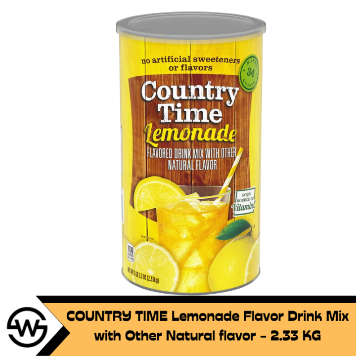 COUNTRY TIME Lemonade Naturally Flavored Powdered Drink Mix 2.33KG